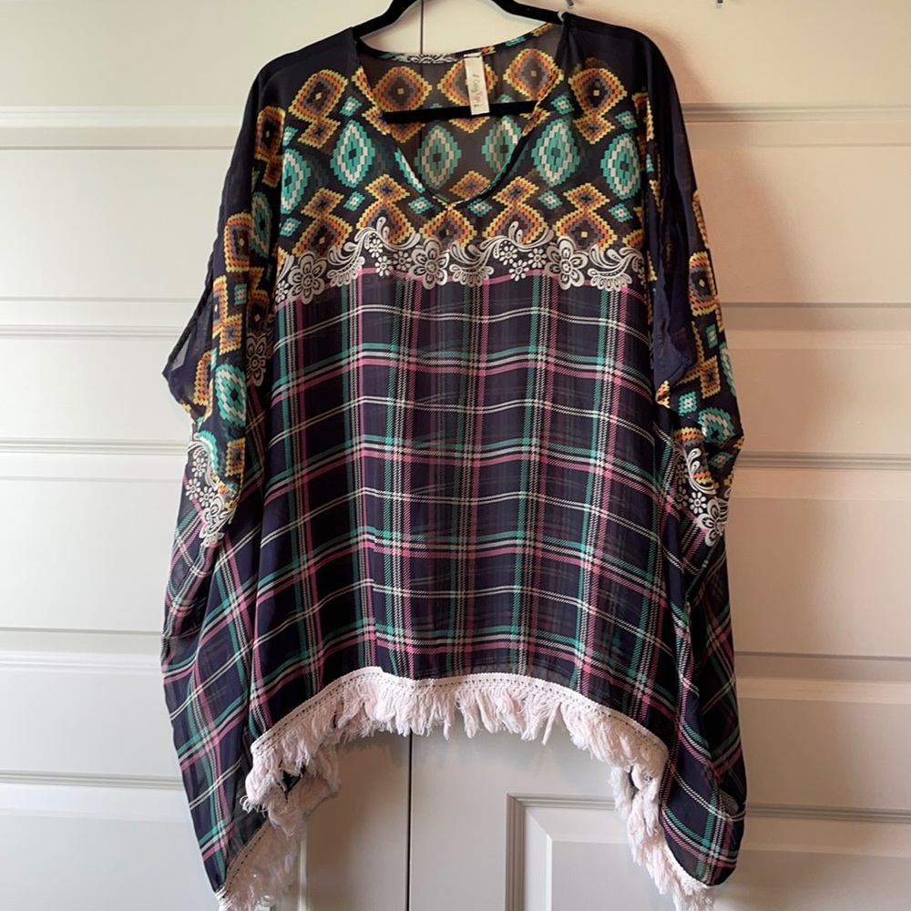 Candy Rose Poncho